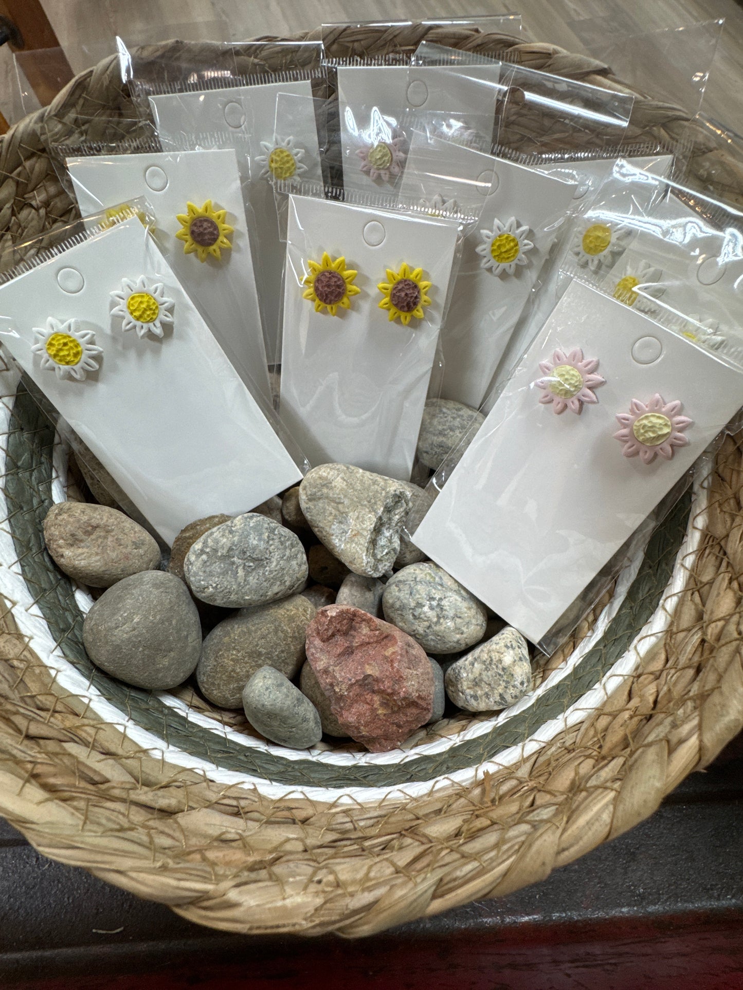 Sunflower earrings