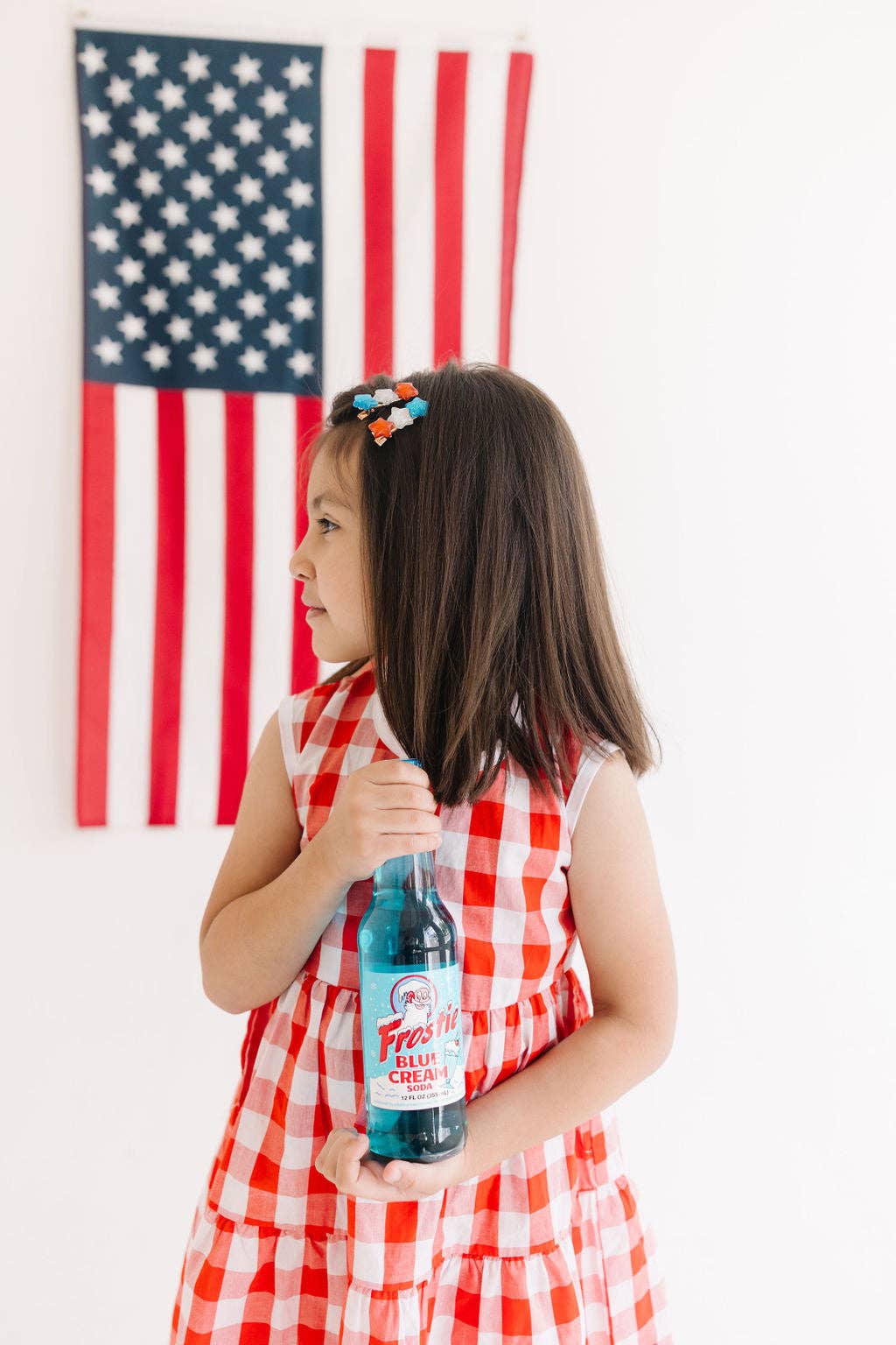 Red White Blue Star Pigtail Set