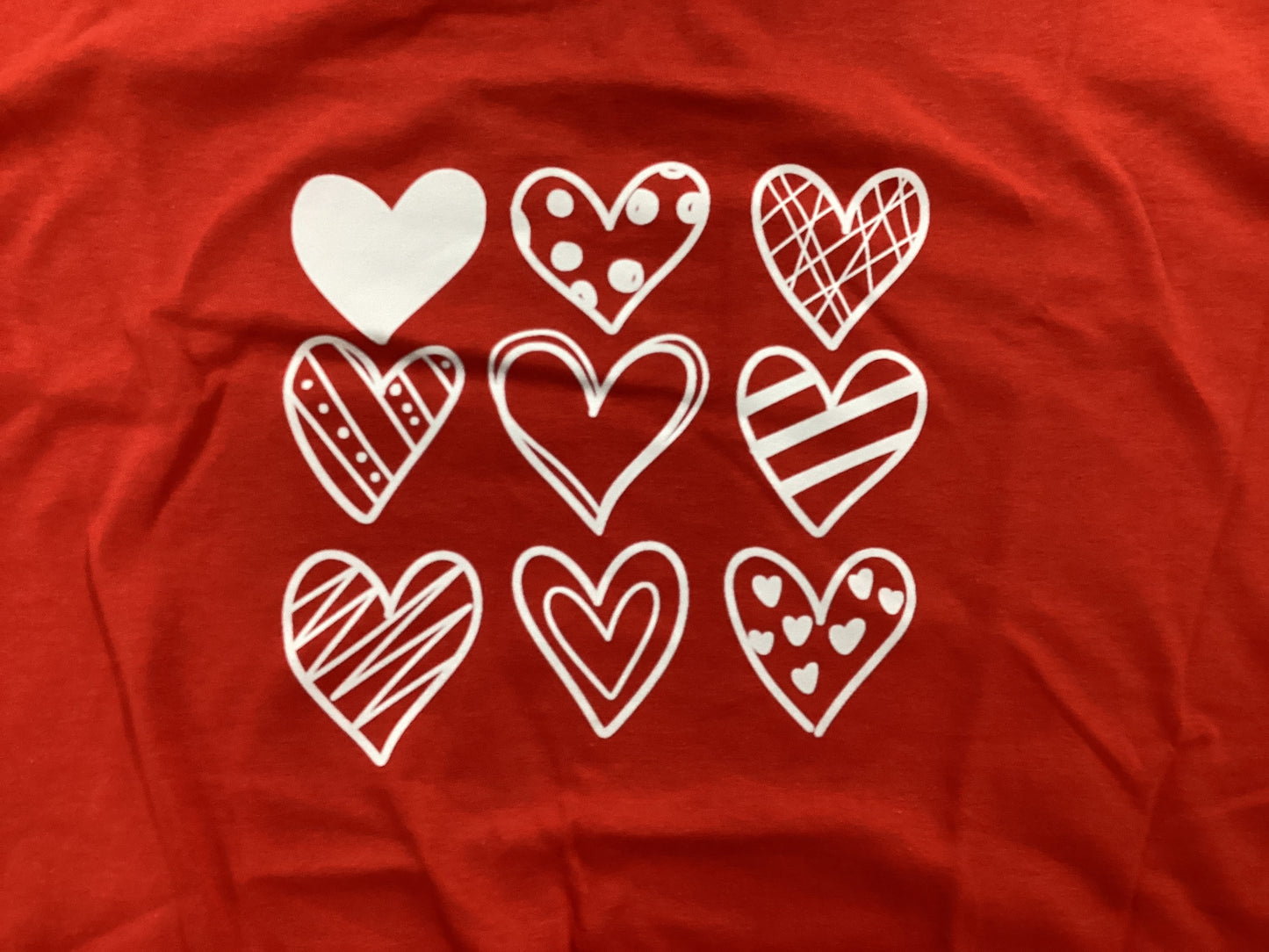Valentine hearts t shirt