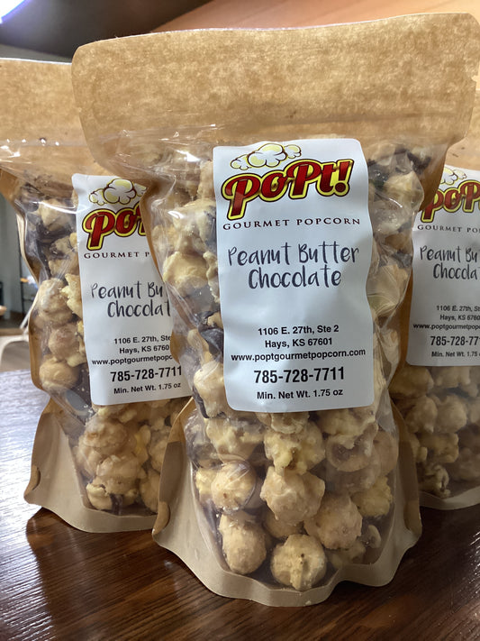 Mini Peanut Butter Chocolate Popcorn