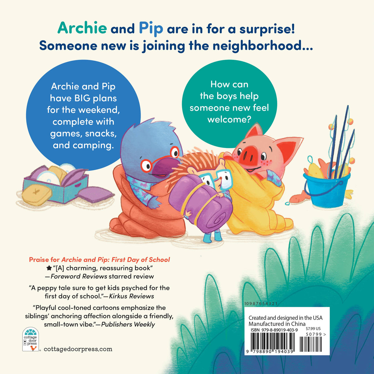 Archie and Pip Make a New Friend