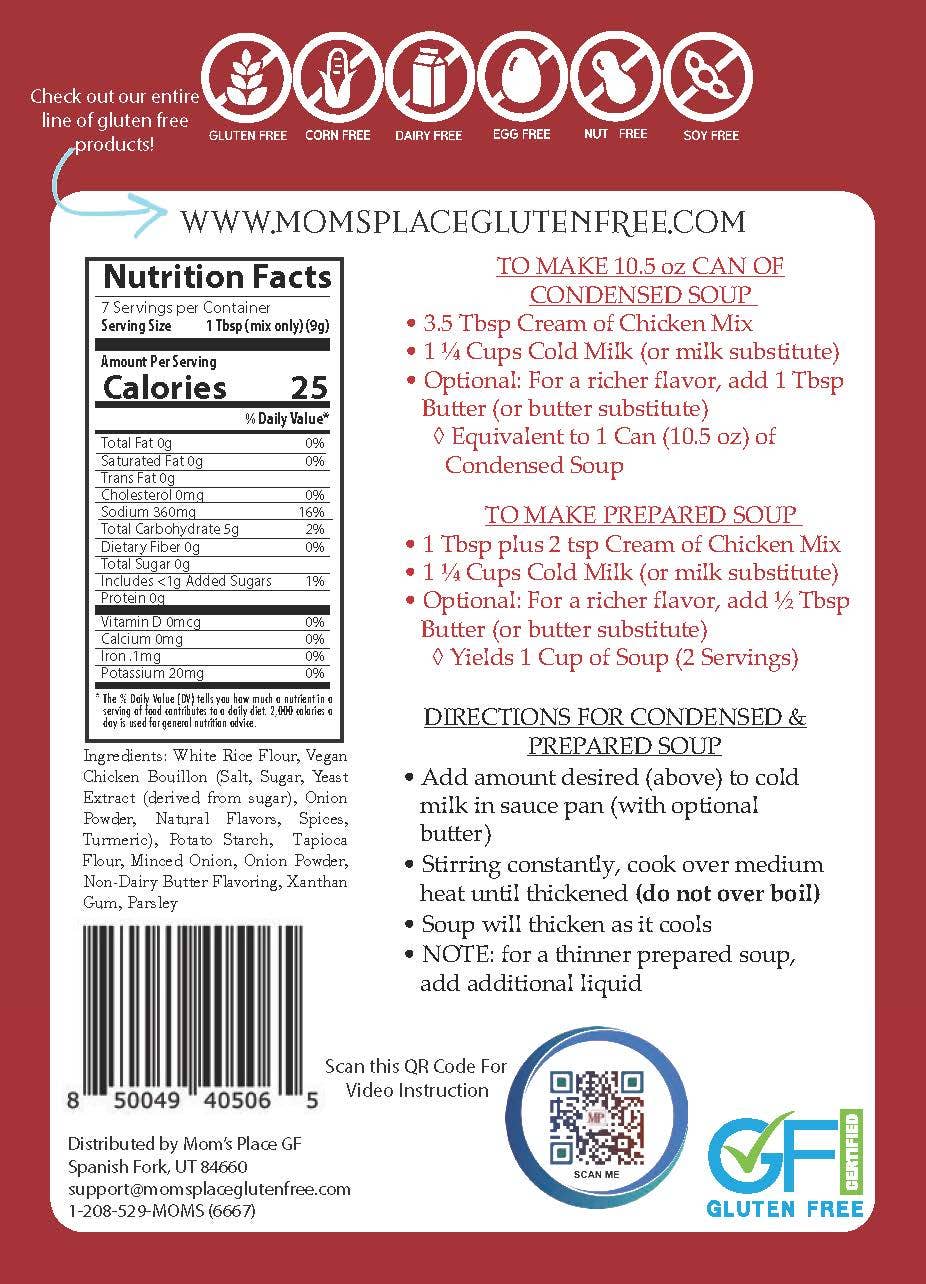 Gluten-Free Cream of Chicken Soup Mix, Dairy-Free