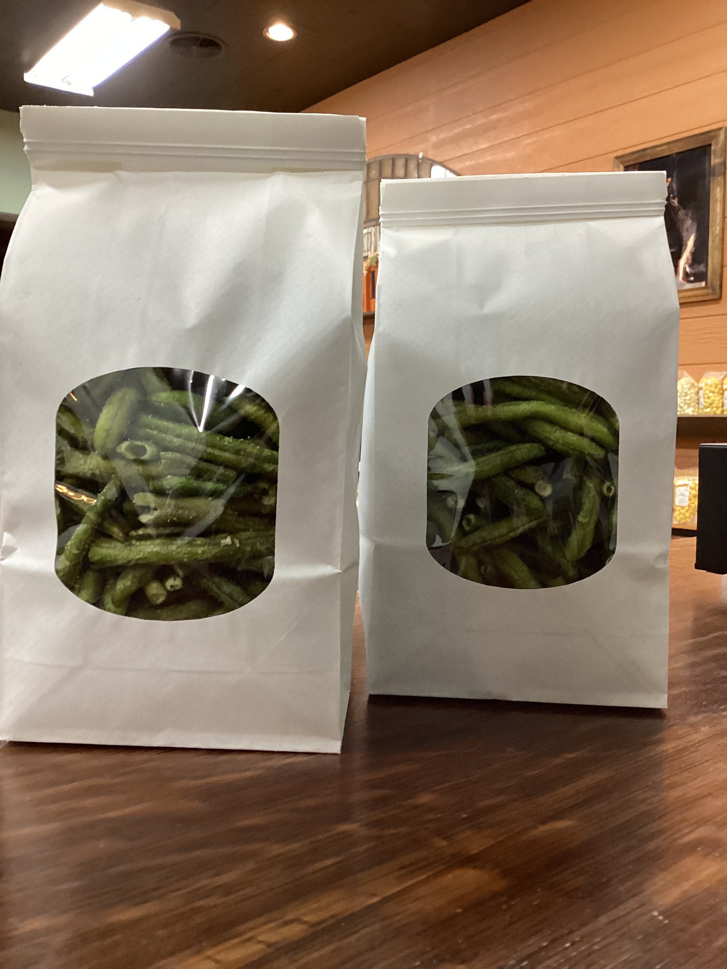 Crunchy green beans