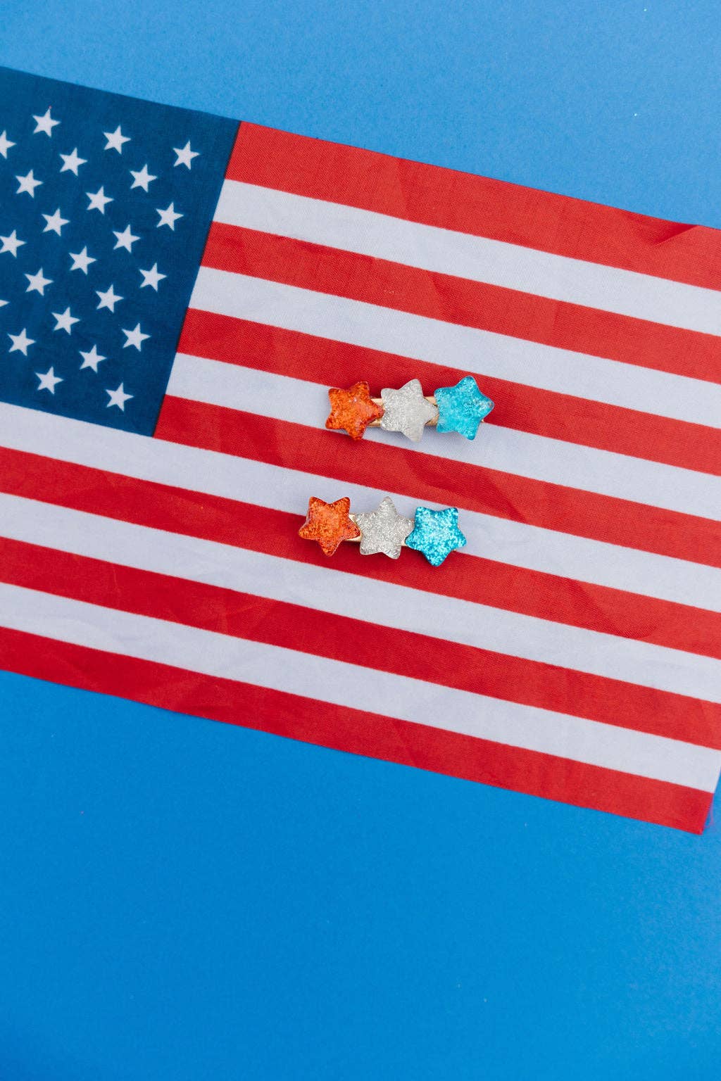 Red White Blue Star Pigtail Set