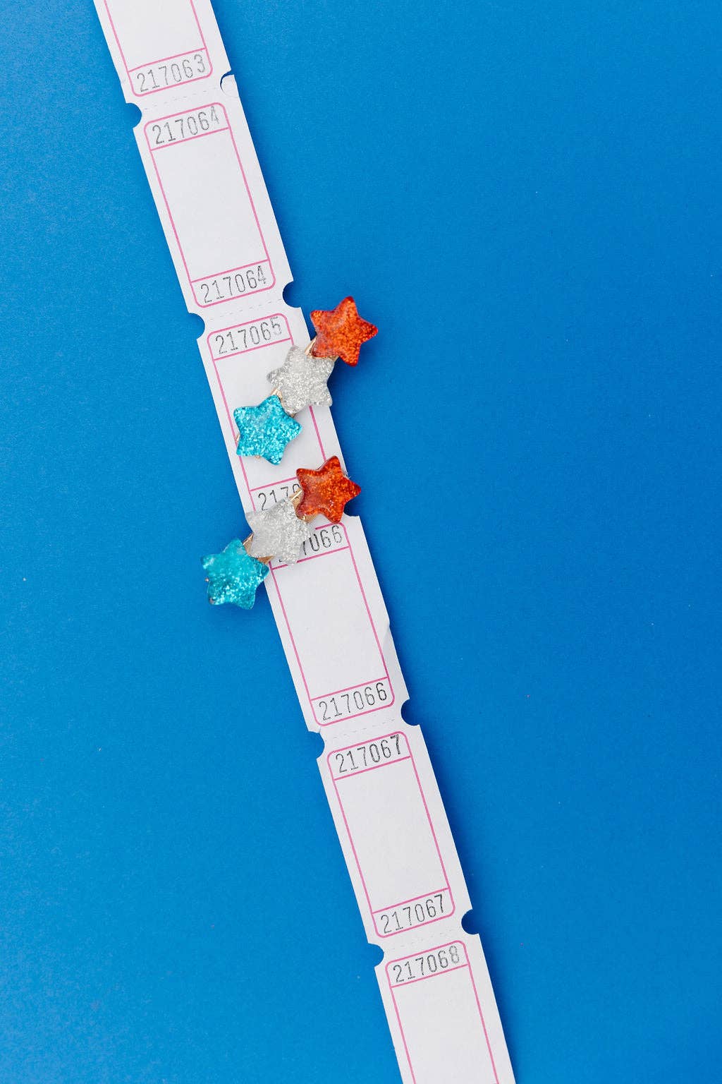 Red White Blue Star Pigtail Set