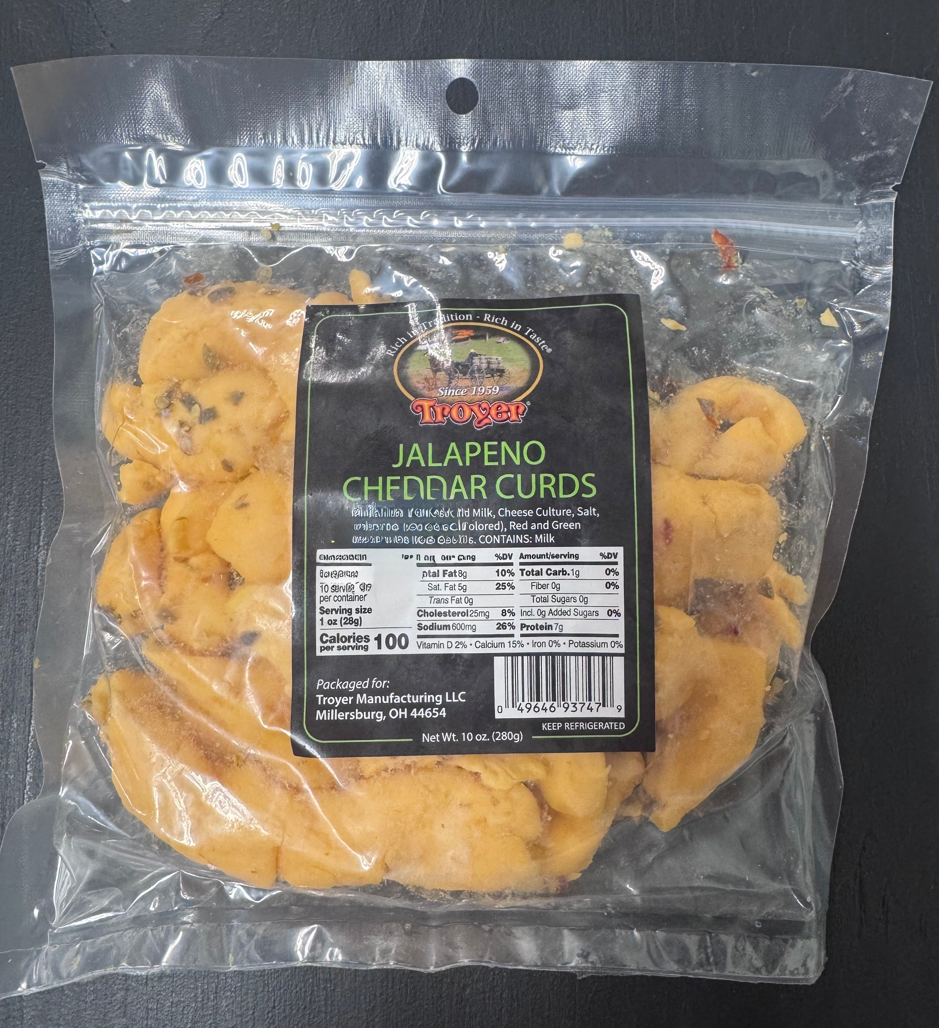 10 oz jalapeño cheese curds