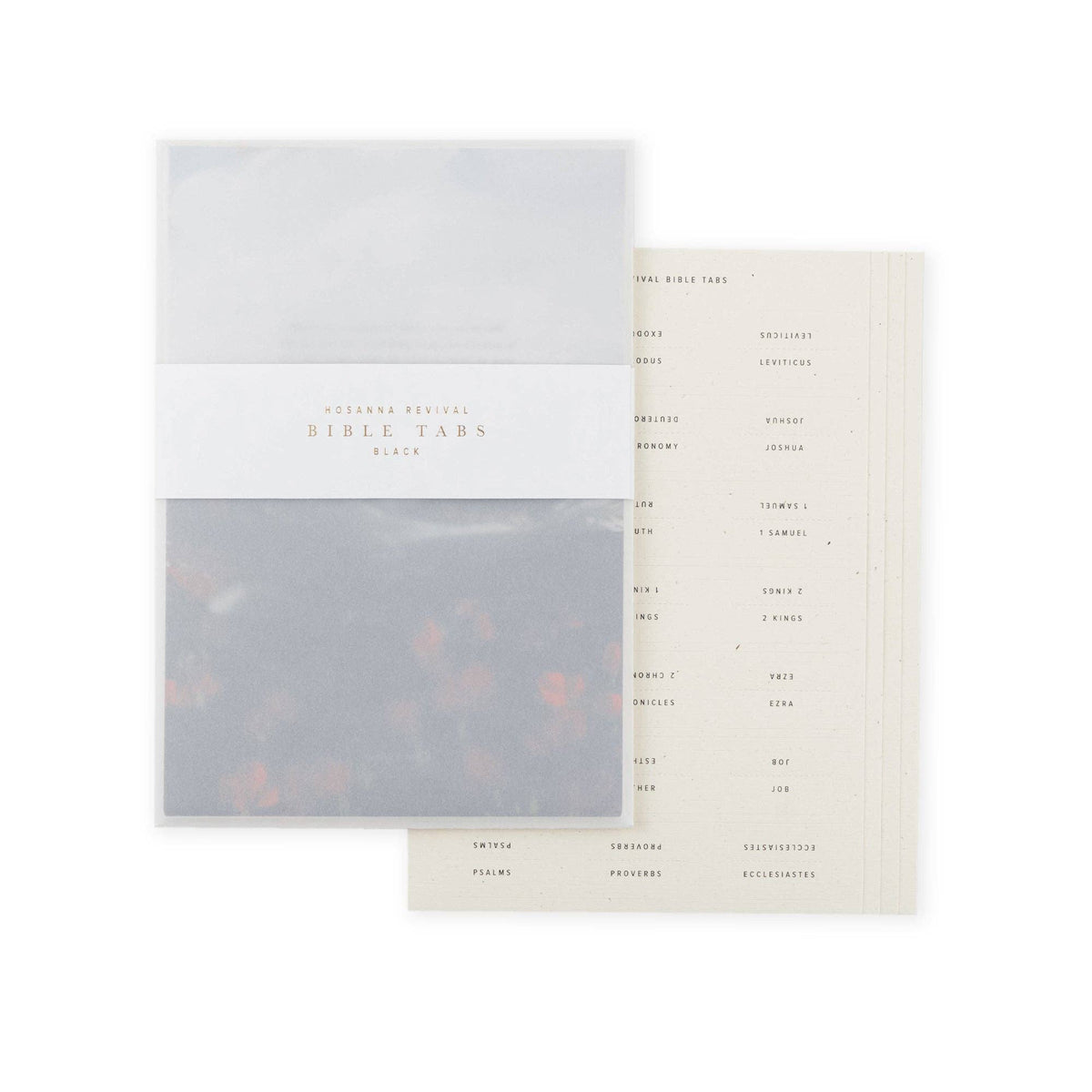 Bible Tabs: Black Foiling