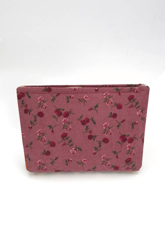 HANDMADE COSMETIC CORDUROY POUCH | 40P524: FLOWER