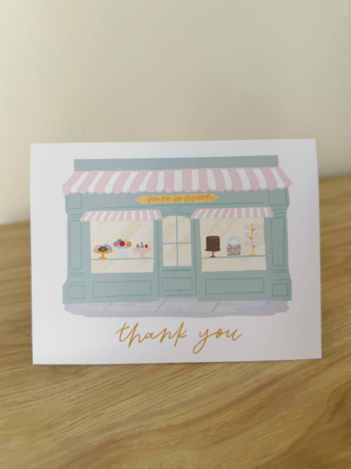 Candy Shop You're So Sweet Thank You Card
